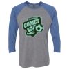 Unisex Triblend Three-Quarter Raglan T-Shirt Thumbnail