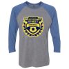 Unisex Triblend Three-Quarter Raglan T-Shirt Thumbnail