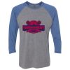 Unisex Triblend Three-Quarter Raglan T-Shirt Thumbnail