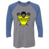 Unisex Triblend Three-Quarter Raglan T-Shirt Thumbnail