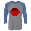 Unisex Triblend Three-Quarter Raglan T-Shirt Thumbnail