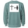 Unisex Midweight Pigment-Dyed Crewneck Sweatshirt Thumbnail